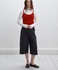 BUT'TON Bird Bermuda Pants(Chacoal)