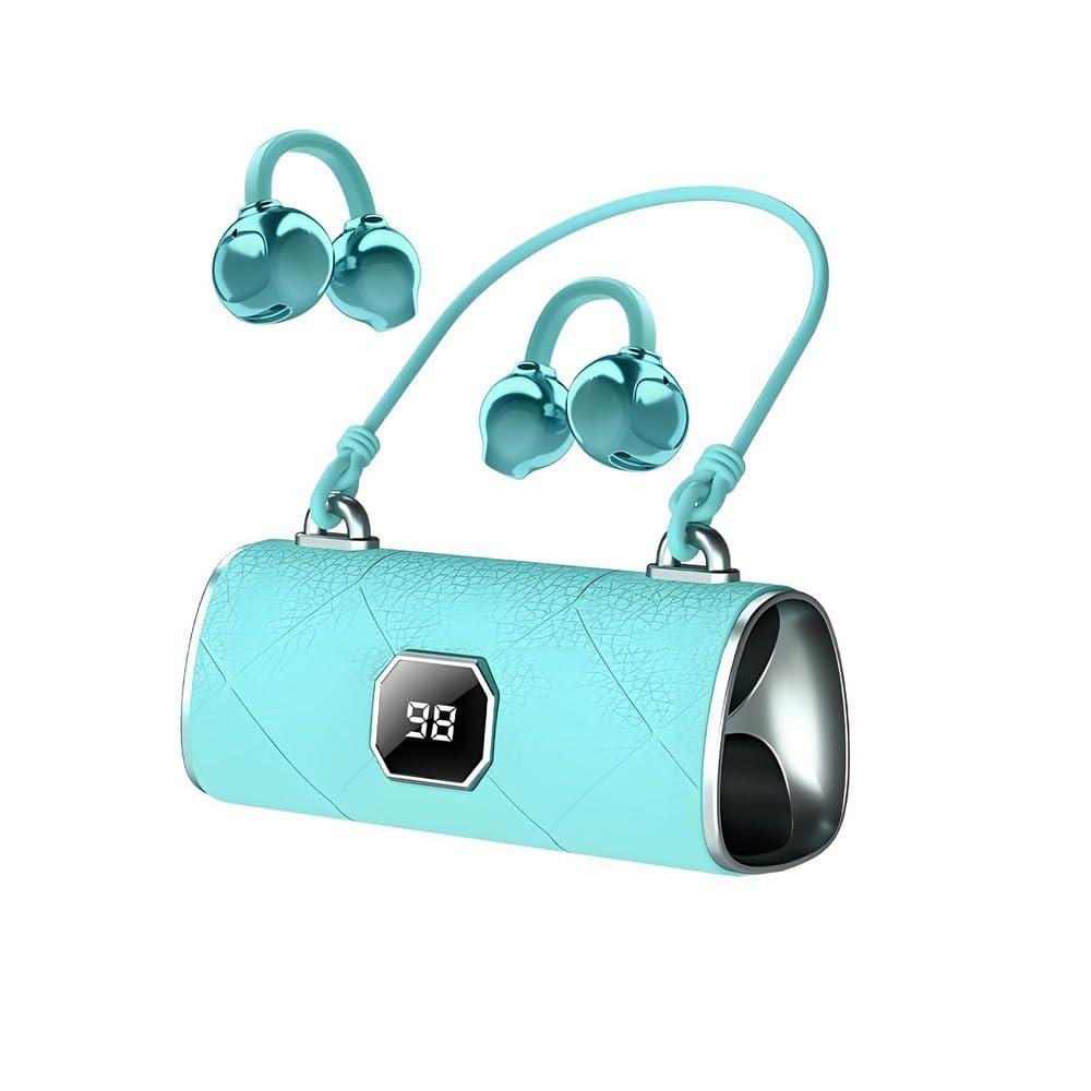 

Touch Control Open Ear Wireless Earphones Noise Reduction Headphones Daily Use синий