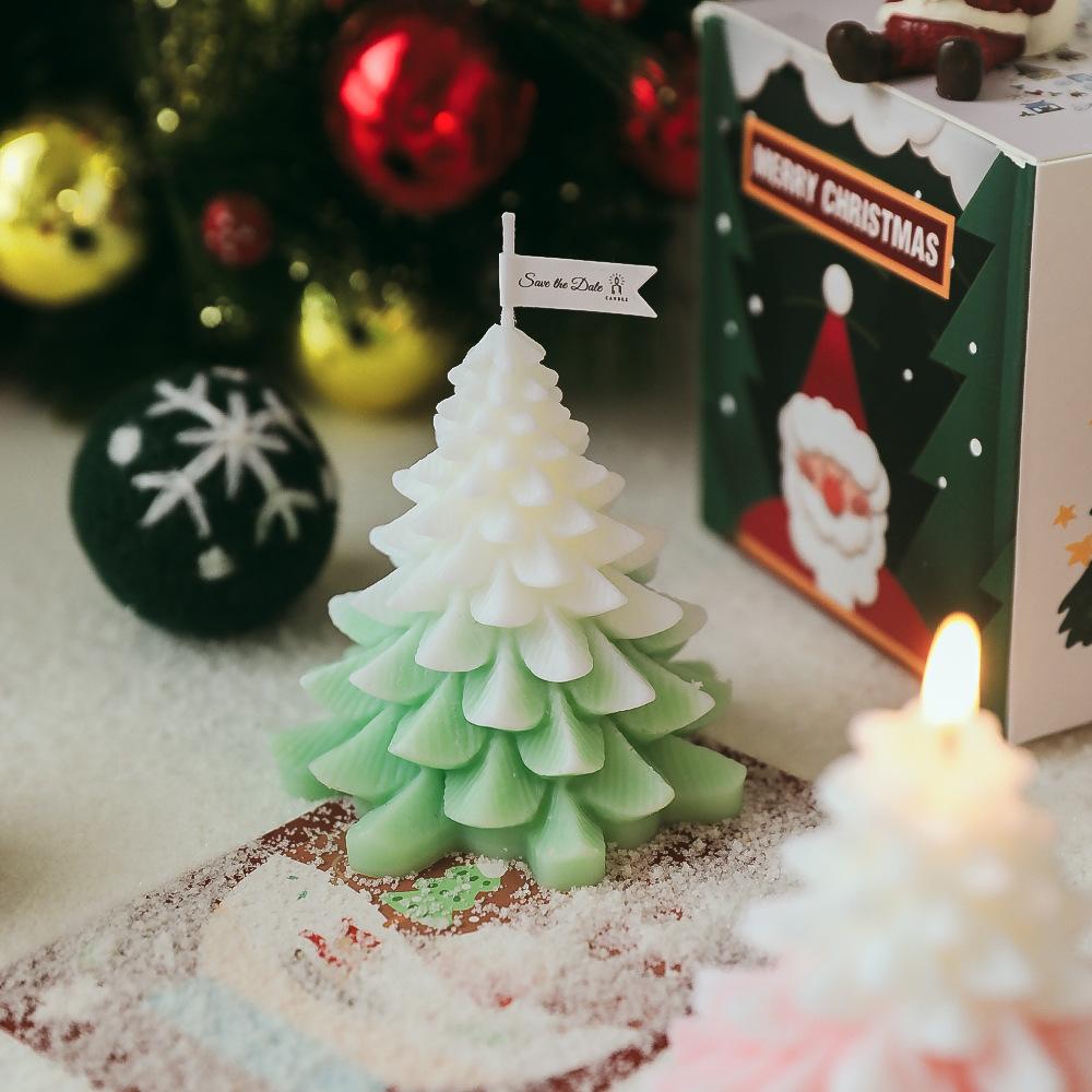 Christmas Tree Scented Candles Holiday Scented Birthday Gift Creative Fragrance