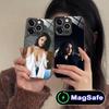 Fashion Eiza Gonzalez Glass MagSafe Mobile Phone Case for iPhone 17 16 15 14 13 12 11 Air Pro Max Plus Mini Colorful Cover