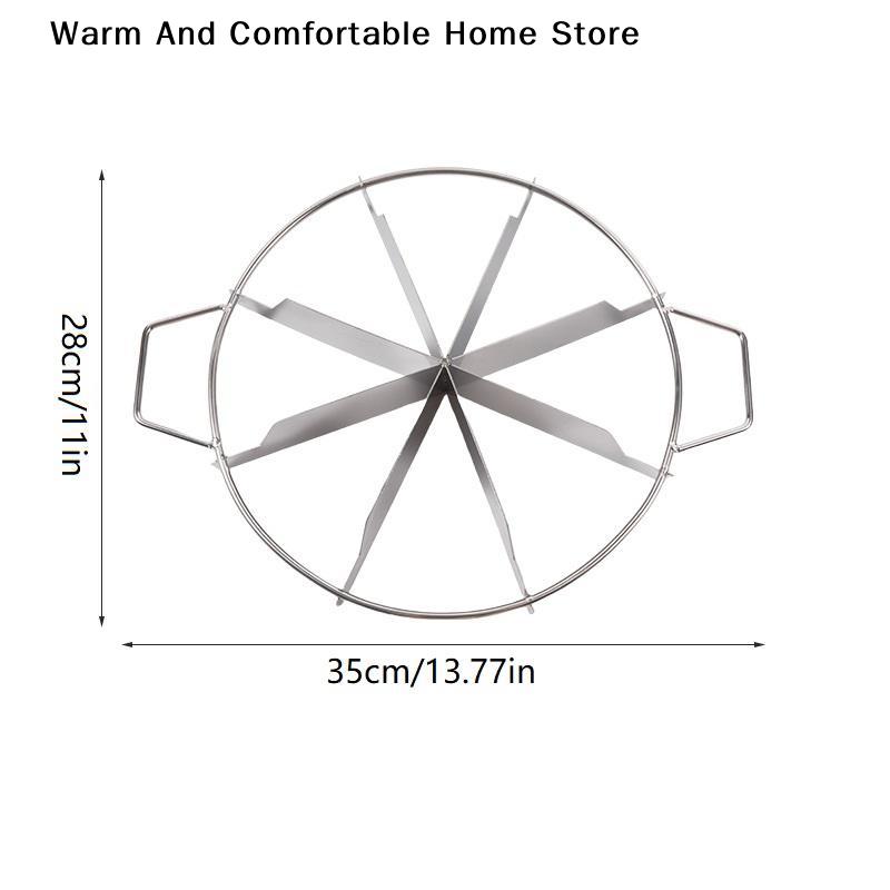 Stainless Steel Cake Cutter Slicer Pastry Portion Marker Pizza Pie Divider Even 4-10 Slices Cake Portioner Baking Tools Kitchen