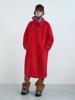 ENZO BLUES Balmacaan Coat (Red)