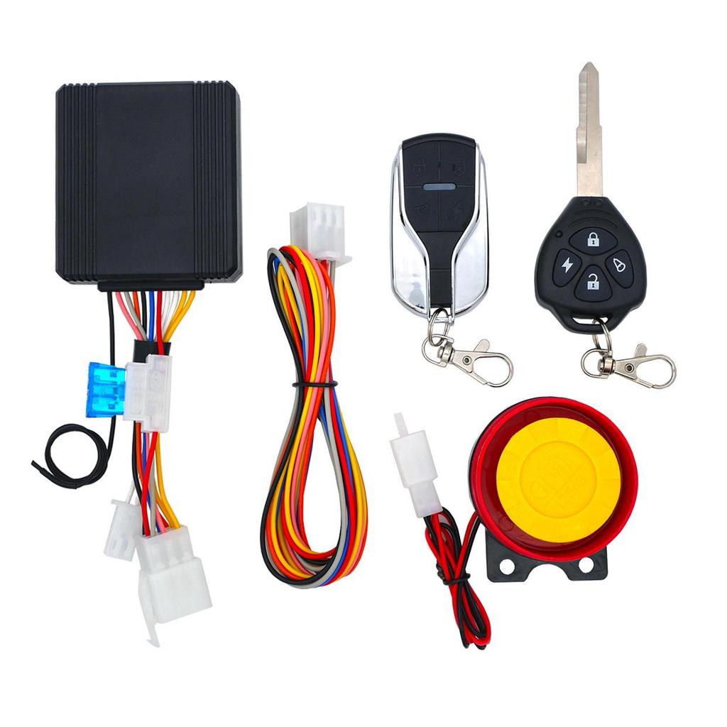 Advanced 12V Motorcycle Anti-Theft Alarm with Remote Ignition and Vibration Sensor