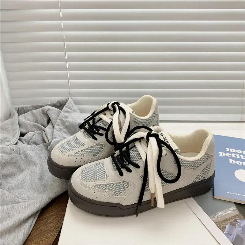 Spring and summer 2025 new retro thin casual breathable mesh board shoes German training shoes versatile and lightweight sports board shoes