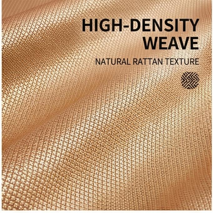 Fitted Ice Rattan Silk Cooling Mat, Soft Washable Summer Bedding for Bedroom & Air-Conditioned Rooms