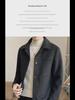 Men's Slim Fit Woolen Coat - Autumn/Winter Solid Color Lapel Jacket