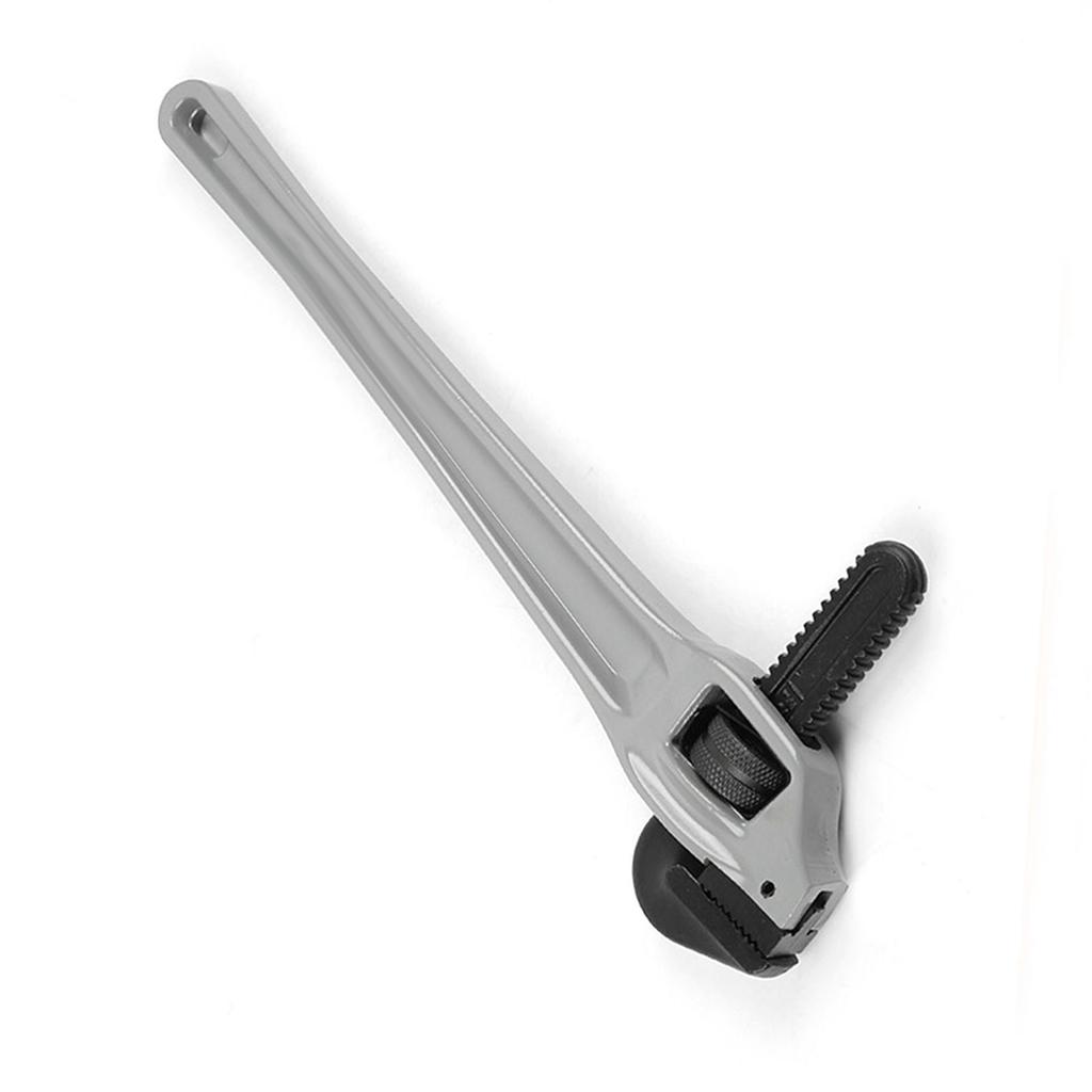 Offset-Rohrzange, Heavy Duty, Aluminiumlegierung, Sanitärzange mit Cr-Mo-Schwimmhakenbacken und I-Trägergriff