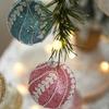 3pcs 8cm Christmas Ball Set Creative Waterproof Christmas Tree Pendant Delicate Hanging Ornament Window