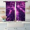 2pc,  Party Curtains Pink Abstract Star Machine Washable Polyester,Without Electricity Wall Decor Applies to Holiday Parties