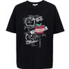 Women's 2026 Spring Apple Print Relaxed Fit Cotton T-Shirt