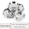 4pcs Outer Diameter 67mm Inner Diameter 62mm Silver ABS Car Wheel Center Hub Cap
