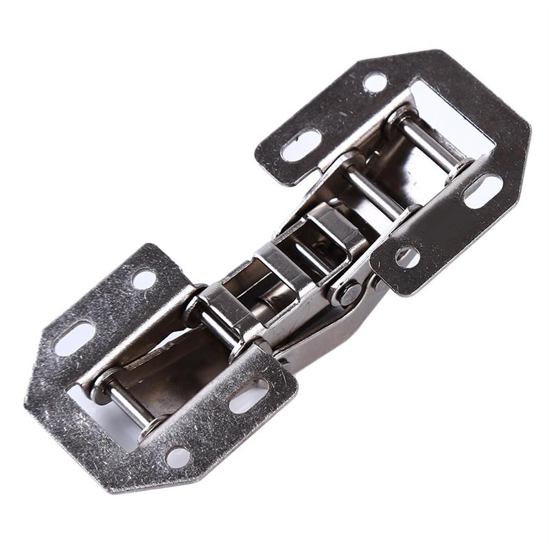 Stainless Steel Door Hinge No Punching Required Frog Bullet Hinge Cabinet Door Wardrobe Household Hardware Accessories
