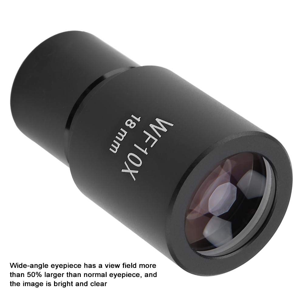 Walfront 10x Microscope Optical Microscope Accessory Biological Microscope Lens Adapter for Mm MA Clamp Meter 10x Wide Angle Eyepiece Interface