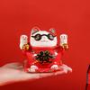 Creative Ceramic Lucky Cat Piggy Bank - Chinese Style Fortune Decor Gift