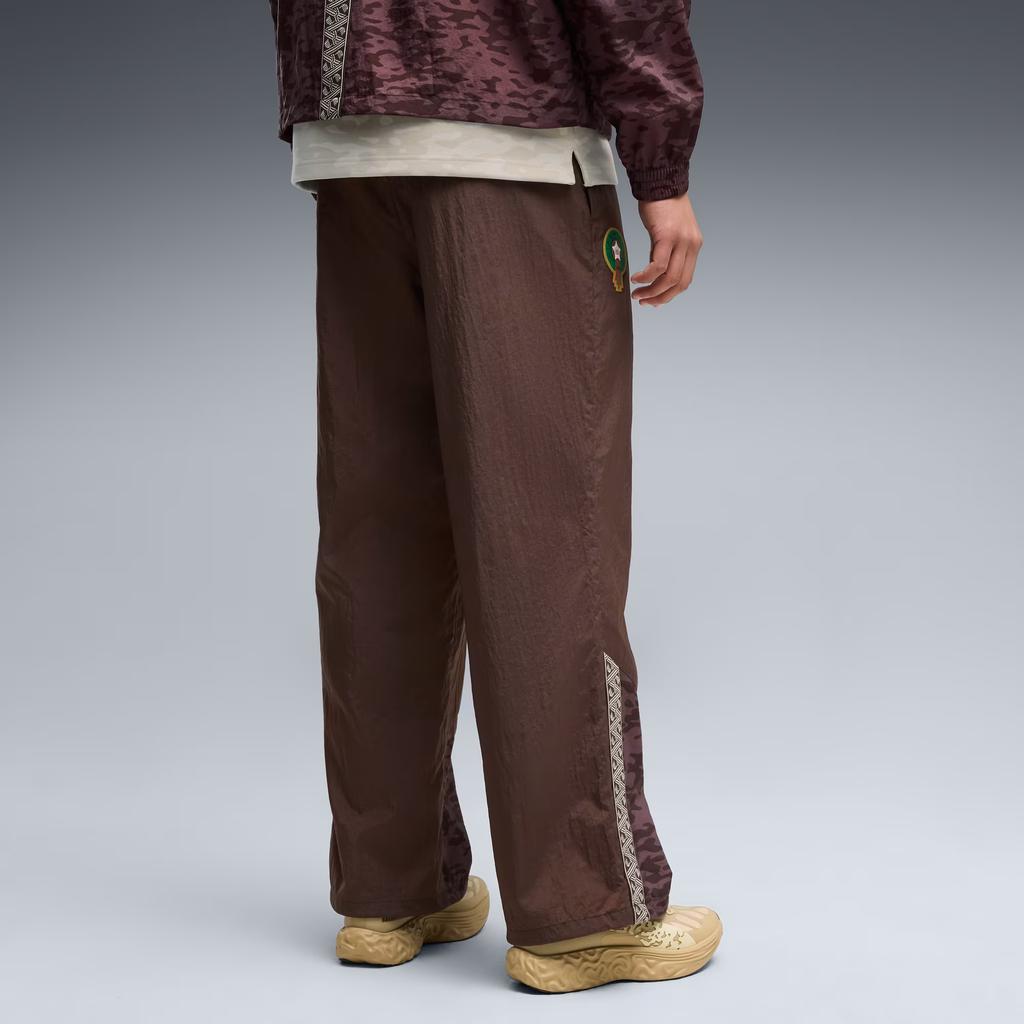Puma X Morocco Collaboration X Salehe Bembury Collaboration King Loose Fit Windbreaker Woven Drawstring Sports Pants Men Pants 635130-13