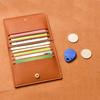 Small Credit Bank Card Purse Solid Leather Multi Slot Coin Money Card Holder Wallet Women Men Ultra-thin Id Card Holder Bag Case