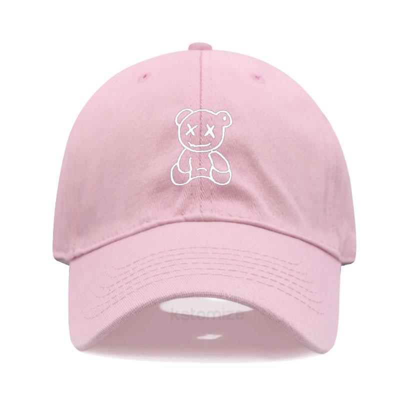 Xx Little Bear Embroidery Baseball Cap For Men Women Washed Cotton Dad Hat Adjustable Unisex Casual Sports Caps