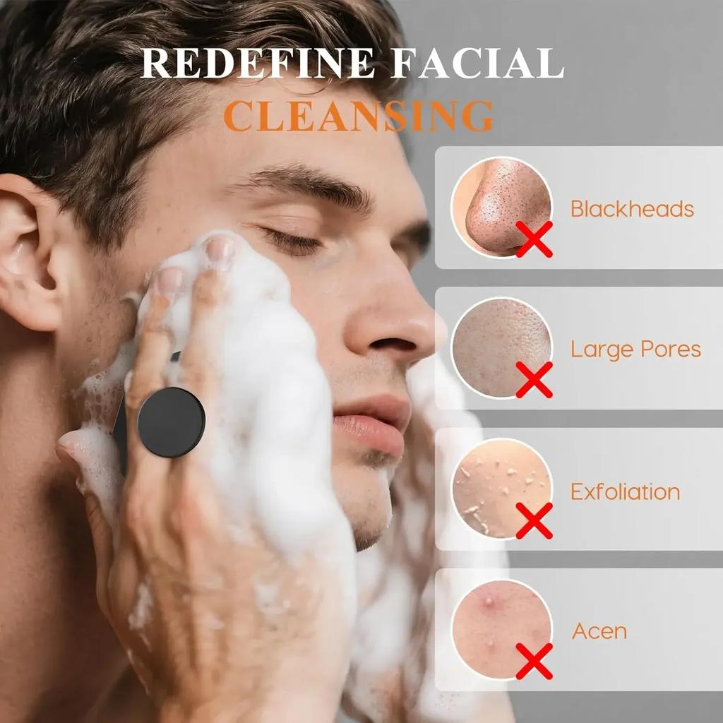 Soft Silicone Exfoliating Brush Cleanser Manual Body Cleansing Body Care Scrubber Shower Gentle Massage Bath Brush For Men