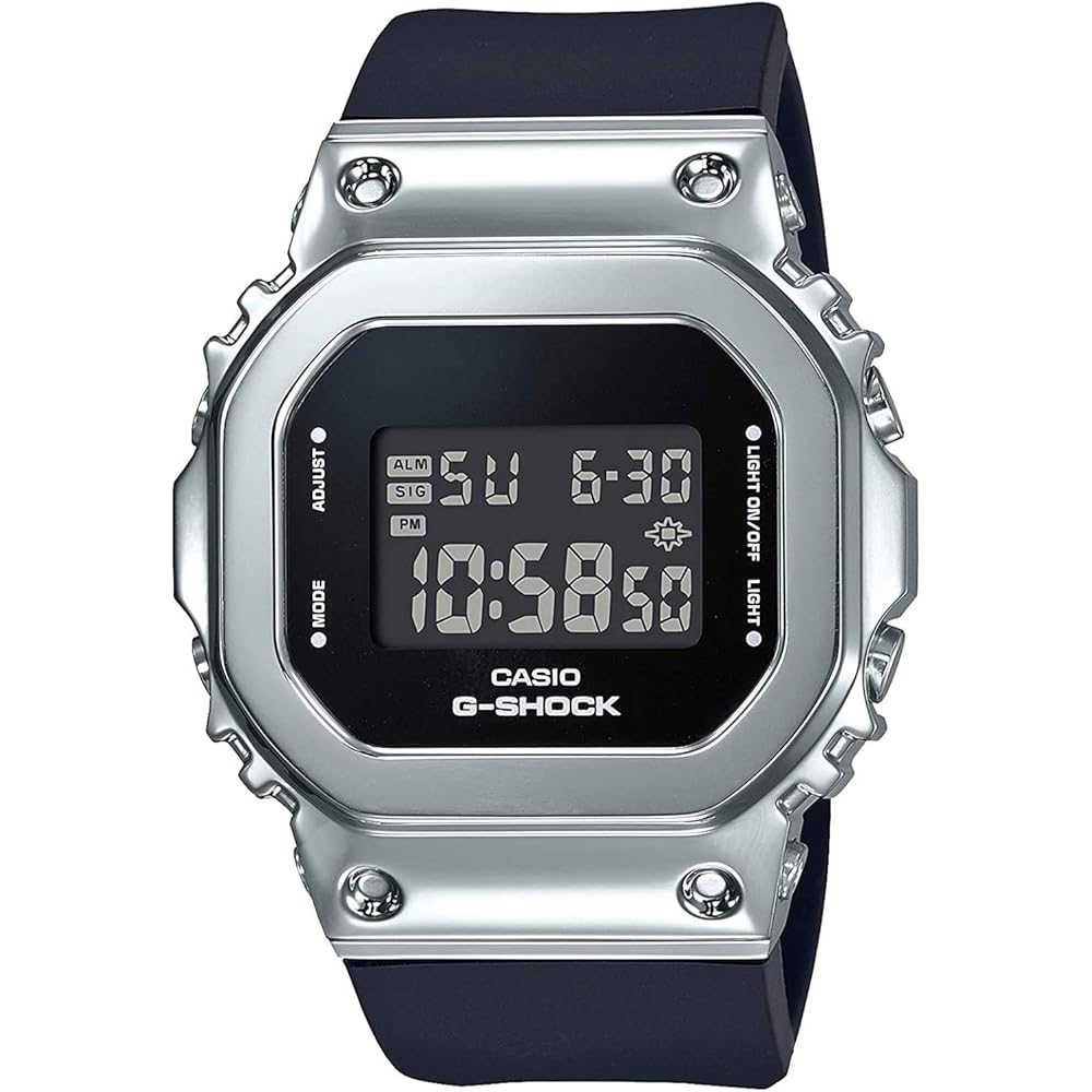 Casio G-Shock Men s Digital Metal Outdoor Sports Watch Black Silver GM-S5600-1