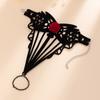 Sexy Gothic Red Rose Jewelry, Personalized And Creative Dark Lace Lace Finger Bracelet