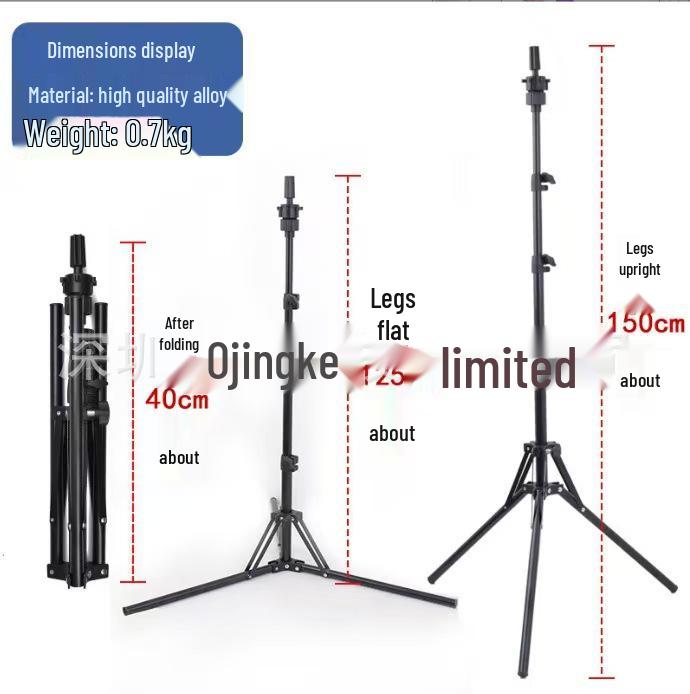 Adjustable Hairdressing Wig Stand Mannequin Tripod
