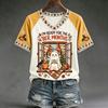 Women's Casual V-Neck Raglan Short Sleeve Color Print Top for Everyday Wear