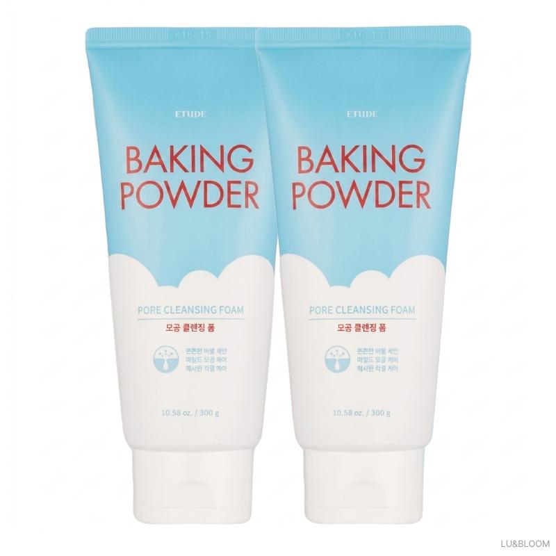 ETUDE Baking Powder Pore Cleansing Foam 300ml + 300ml Set (+Free gift)
