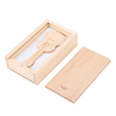 Drewniane Pendrive w Kształcie Gitary Pamięć USB 2.0 Dysk U Pamięć USB Do PC(128G)