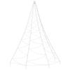 Arbre mural à LED - 5 m - 720 LED - Blanc chaud - Métal - Électrique