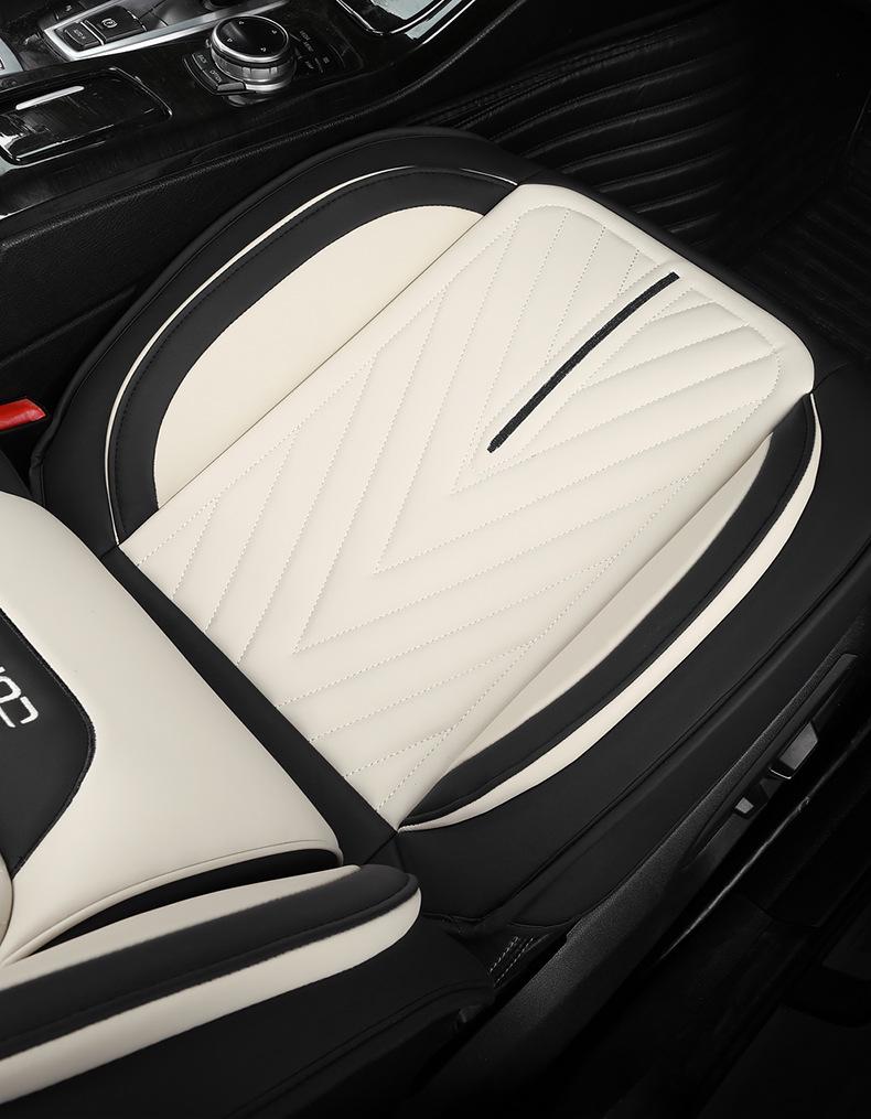 Ganzjahres-Vollleder-Sitzbezug: Bequem, Atmungsaktiv, Universelle Passform.