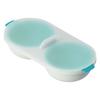 Microwave Egg Cooker Food Grade PP Removable Drain Basket Egg Cooker for Microwave Boiled EggsBlue