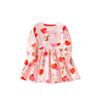 Cartoon Girls' Long-Sleeved Dress 2025 Autum New Style Fashionable Girl's Round Neck Pure Cotton Princess Dress Girls' Dress