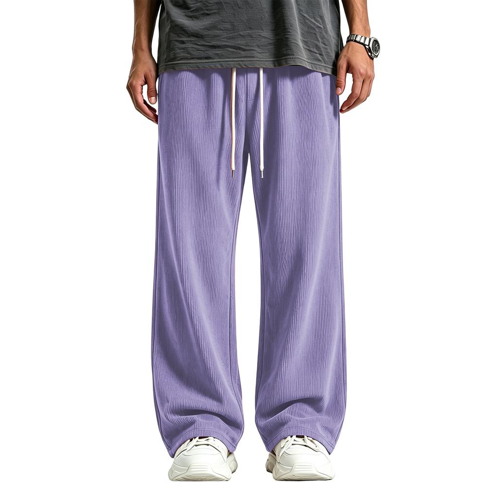 Men's Corduroy Wide Leg Loose Fit Casual Street Pants for Everyday Comfort
