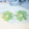 2026 Candy-Colored 3D Crystal Beaded Flower DIY Crocs Earring Accessories