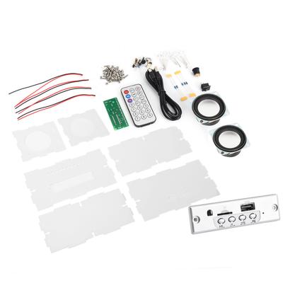 DIY Bluetooth Lautsprecherbox Bausatz Klein Sprachsteuerung Licht Elektronisches Soundverstärker Set