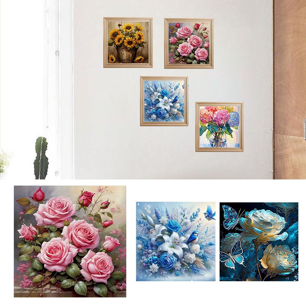 Huacan DIY 5D Mozaika Diamentowa Słonecznik Pełny Okrągły Kwadratowy Wiertło Malowanie Zwierzę Motyl Nowa Kolekcja Wystrój Domu Kamień Strass