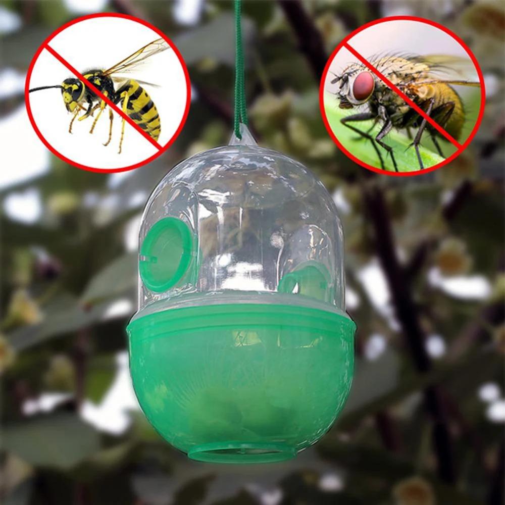 8PCS Reusable Fly Wasp Insect Traps Hanging Plastic Asian Hornet Catcher Fly Killer Orchard Insect Trap Pest Control Products