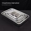 Stainless Steel Deep Rectangular Serving Tray