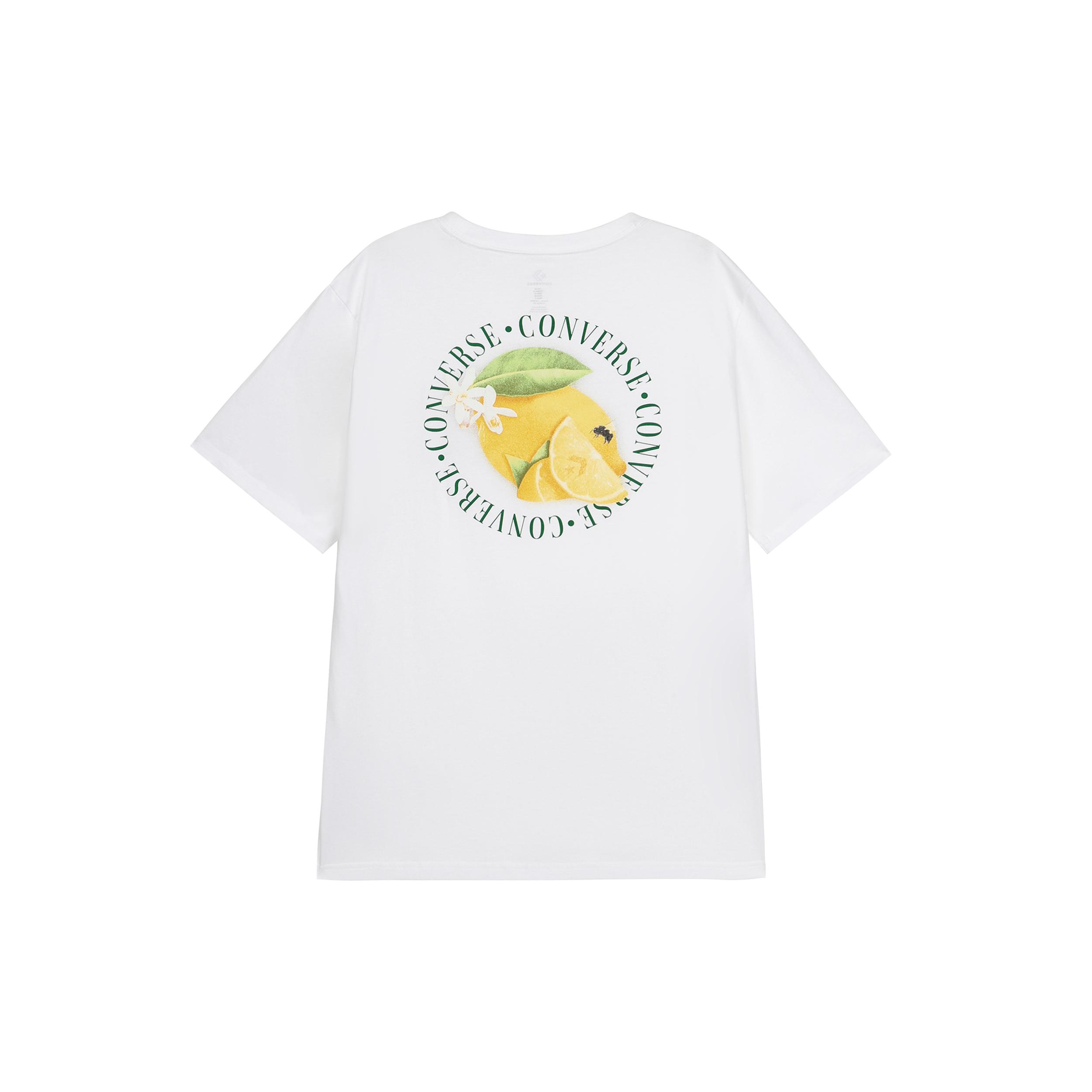 

New Converse T Shirts Men s White 10023993-A03 M