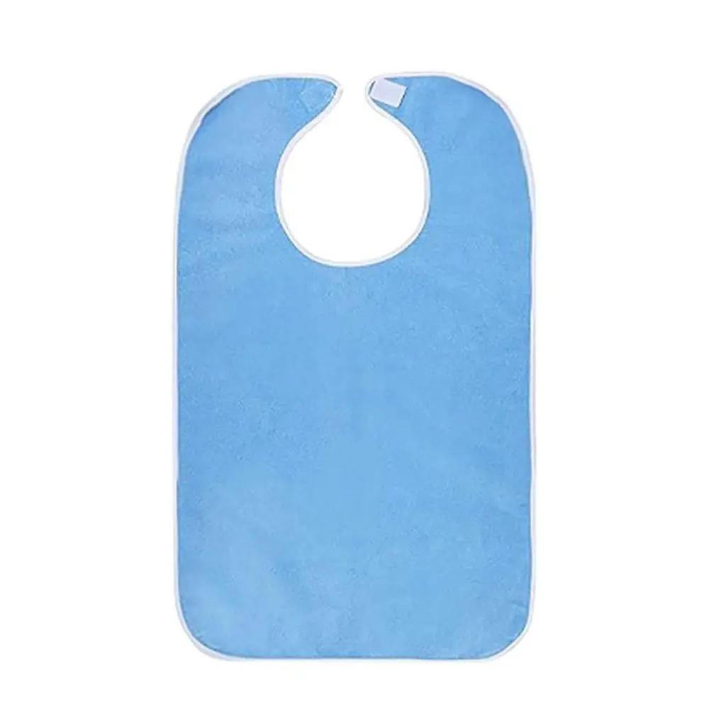 Adjustable Adult Bibs Stain Resistant Washable Elderly Bib Soft Thicked Senior Citizens Bibs Elderly Men And Women