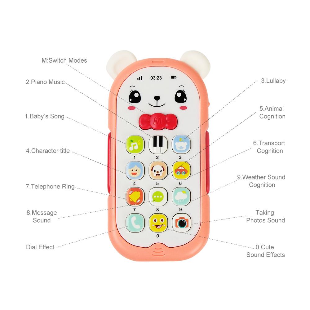 High-Standard Baby First-Class Musical Superior-Grade Mobile First-Class Phone High-Standard Cartoon Top-Grade Teether First-Class Phone