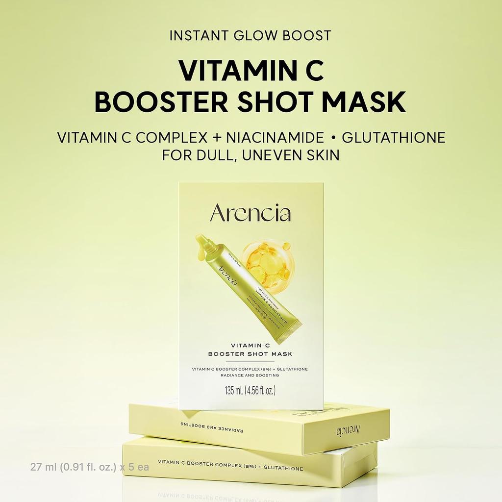 arencia Vitamin C Booster Shot Mask 27ml × 5EA