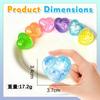 Heiß Glitzer Liebe Maltose Squishy Spielzeug Mini Stressball Knetspielzeug Stressabbau Dekompressionsspielzeug Zufällige Farbe
