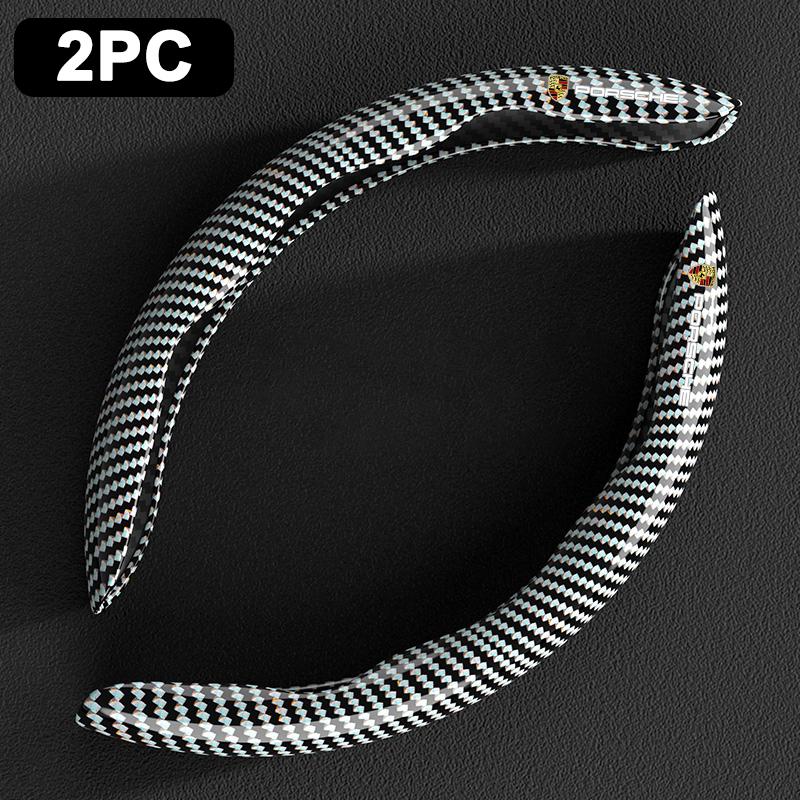 

2PCS New Car Steering Wheel Cover Anti-slip Protector Shell For Porsche Panamera Cayenne Taycan 911 718 Macan Carrera-GT 928 944