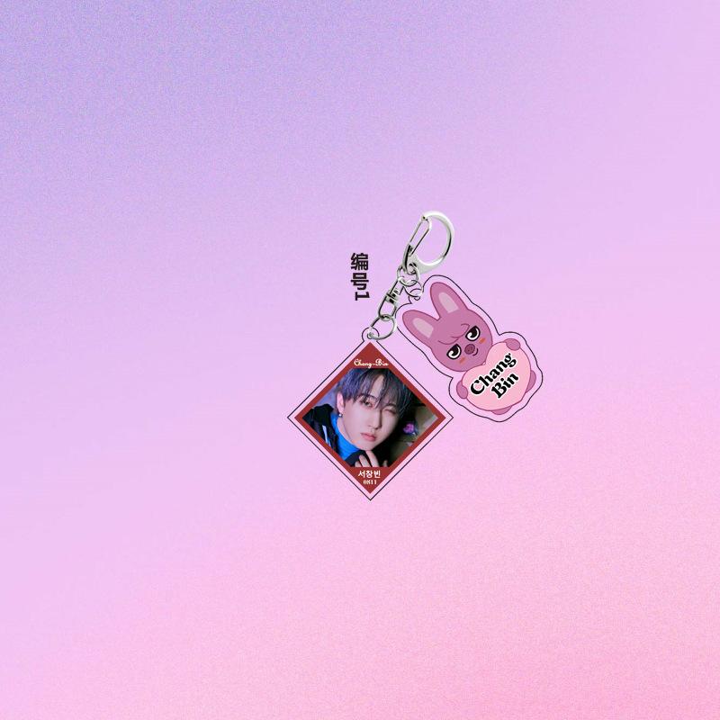 SKZOO Acrylic Keychain StrayKids Keychain Accessories Huang Xuanchen Li Longfu Han Zhicheng Accessories Gifts