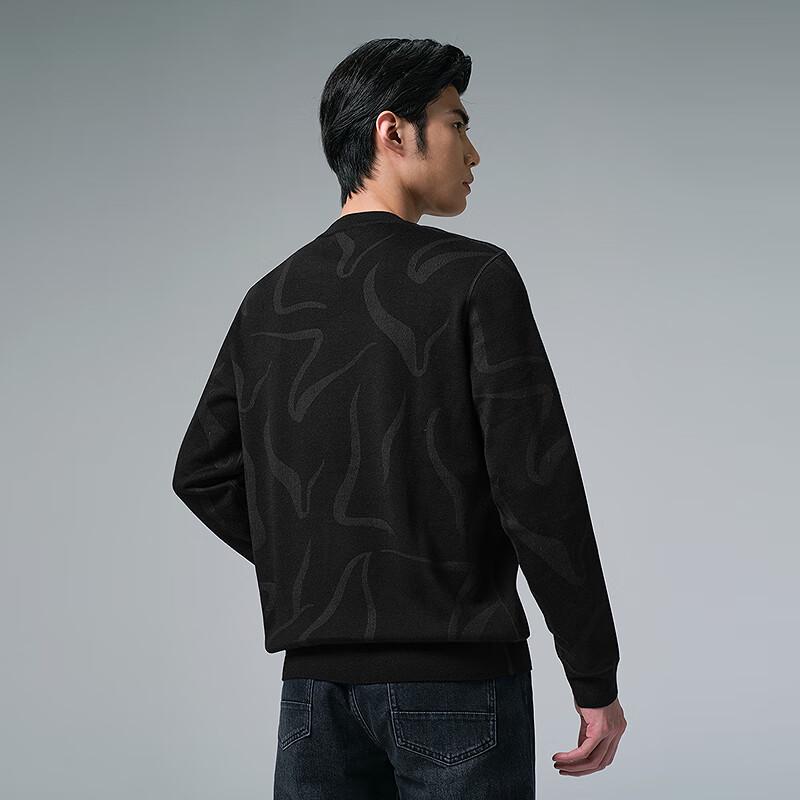 Lilang Men's Warm Wool Blend Round Neck Sweater