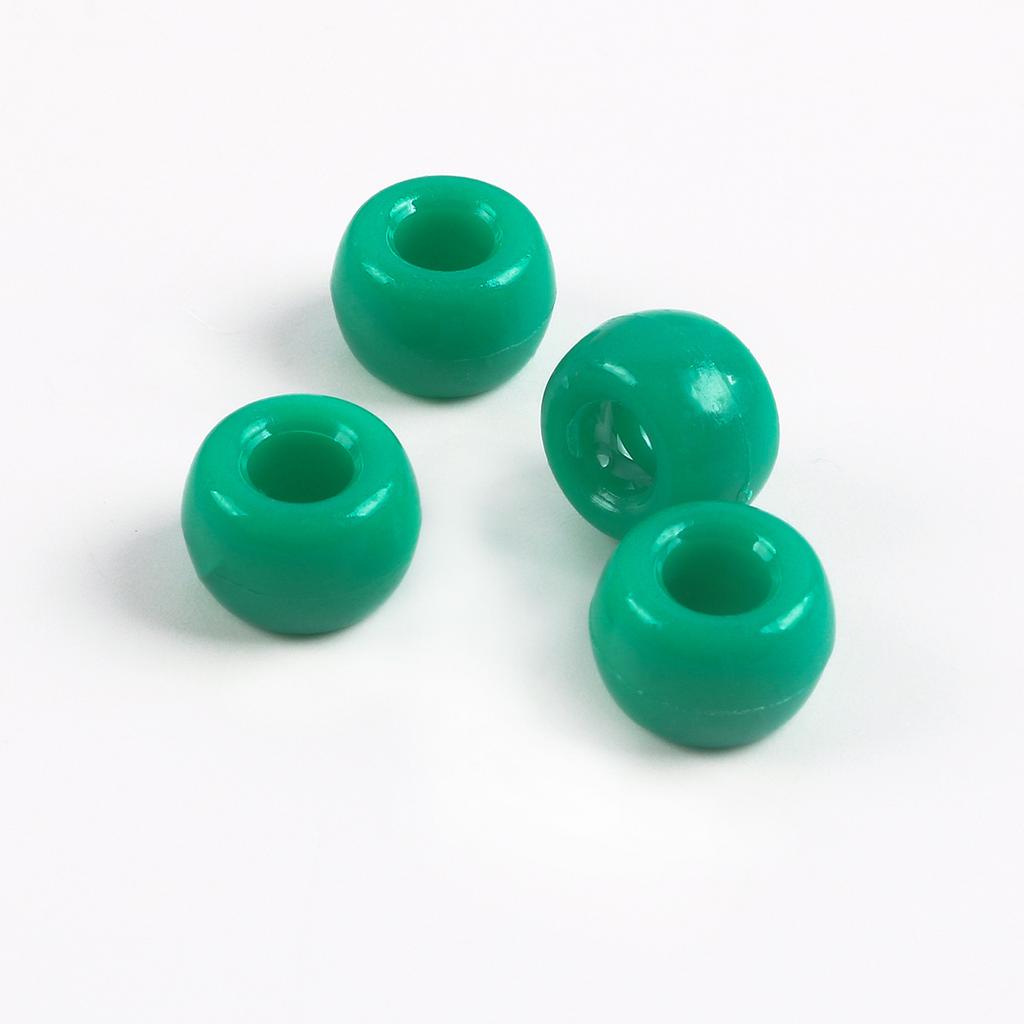 Acrylic Pony Beads Large Hole Beads Dreadlocks Solid Color Bucket Beads Diy Mobile Phone Chain Necklace Loose Beads Jewelry Accessories
