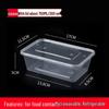 Disposable Rectangular Plastic Food Containers with Lids