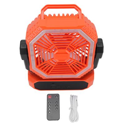 Wentylator kempingowy 20000 mAh obrotowy wentylator zasilany baterią do wędkowania, pikniku, biura z