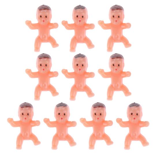 

Пластиковый набор для игр на праздновании рождения ребенка, фигурки мини-младенцев размером 1 дюйм 10pcs